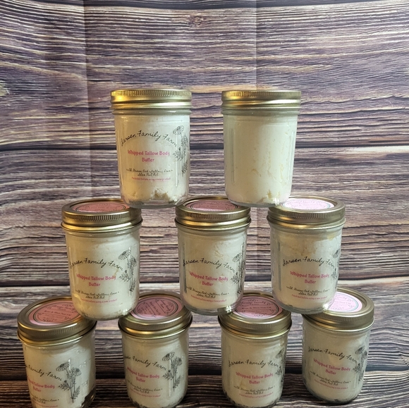 8 Oz Jars Rose&Shea Whipped Tallow Body Butter - Picture 3 of 5